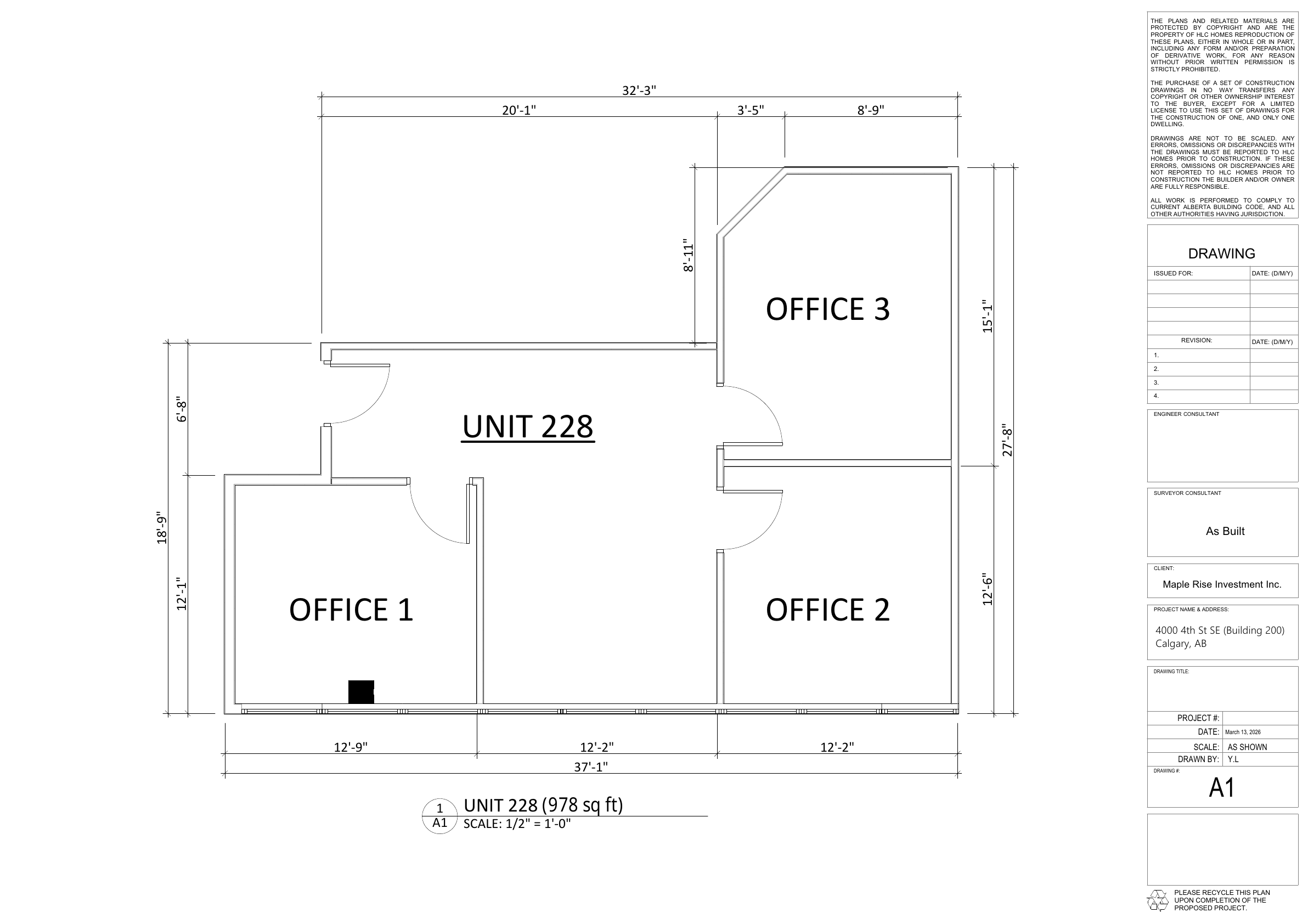 228 - 4000 4 Street Southeast, Calgary, AB floorplan