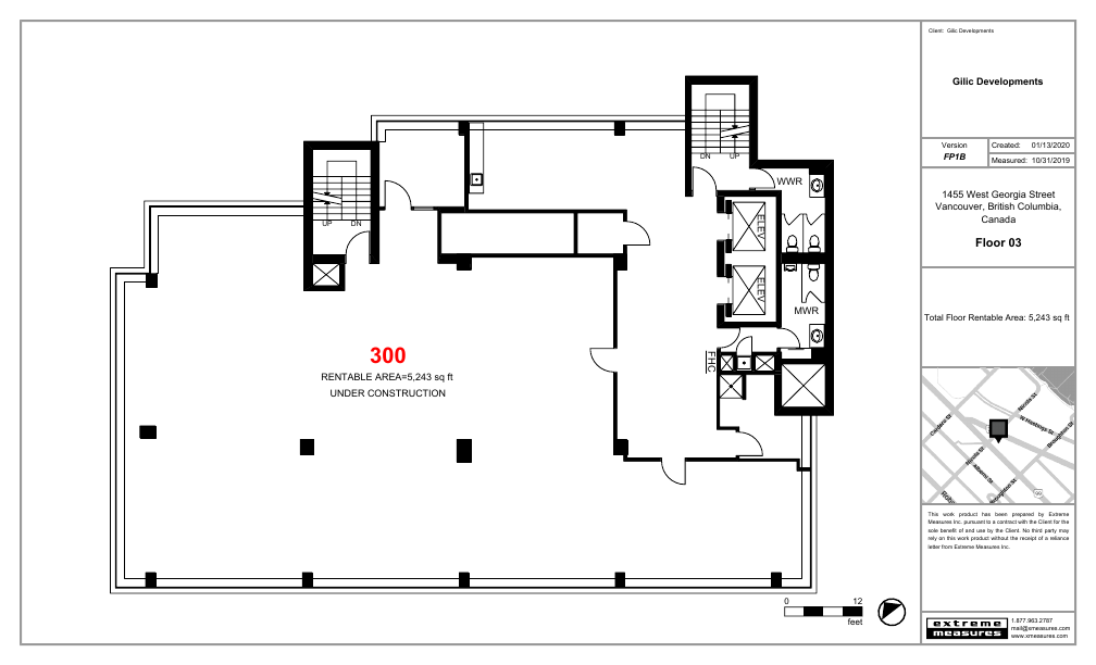 300 - 1455 West Georgia Street, Vancouver, BC floorplan