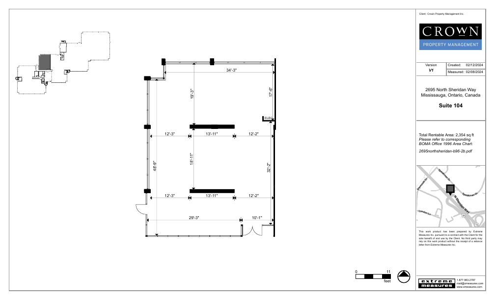104 - 2695 North Sheridan Way, Mississauga, ON floorplan
