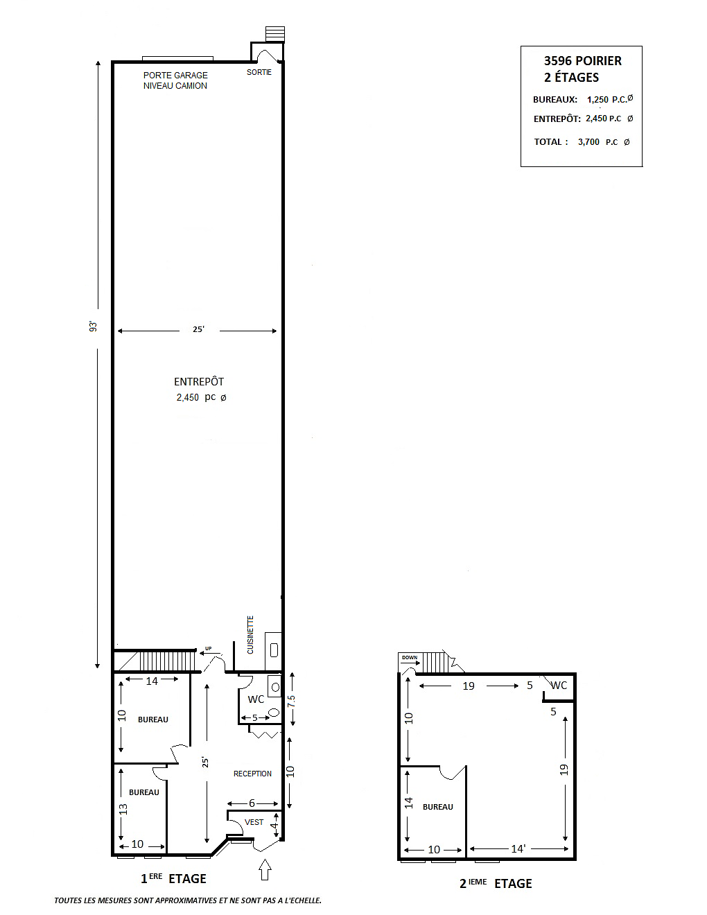 3596 Boulevard Poirier, Montréal, QC floorplan