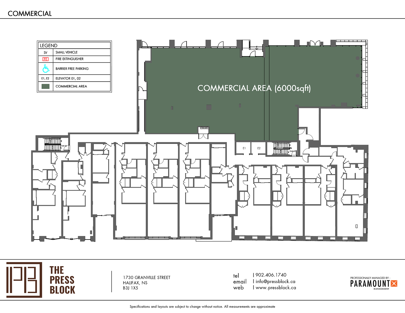 1 - 1730 Granville Street, Halifax, NS floorplan