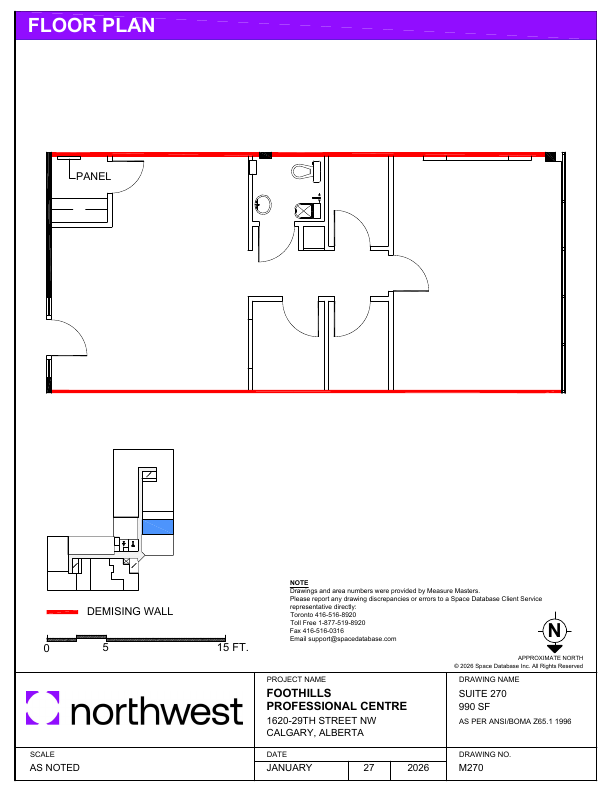 270 - 1620 29 St NW, Calgary, AB floorplan