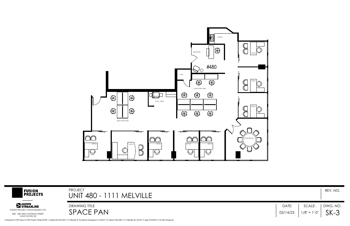 480 - 1111 Melville Street, Vancouver, BC floorplan