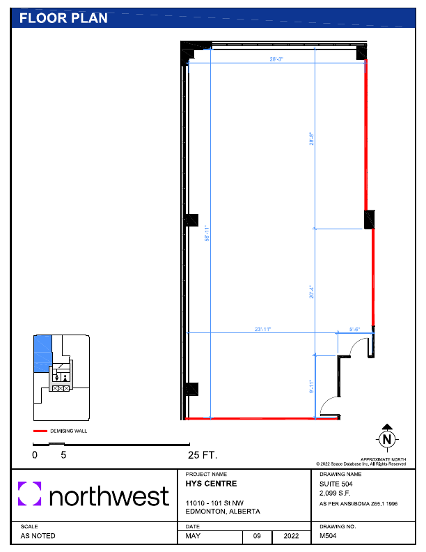 504 - 11010 101 St NW, Edmonton, AB floorplan
