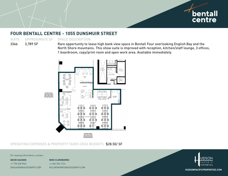 3366 - 1055 Dunsmuir Street, Vancouver, BC floorplan