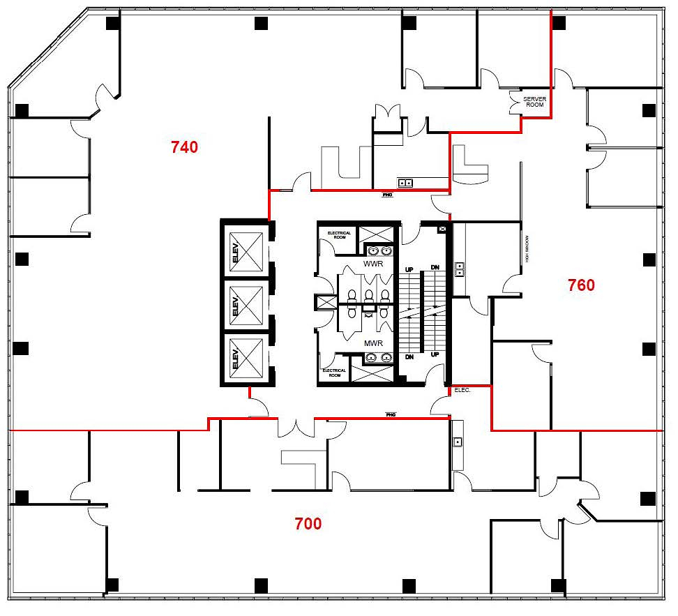 740 - 1185 West Georgia Street, Vancouver, BC floorplan