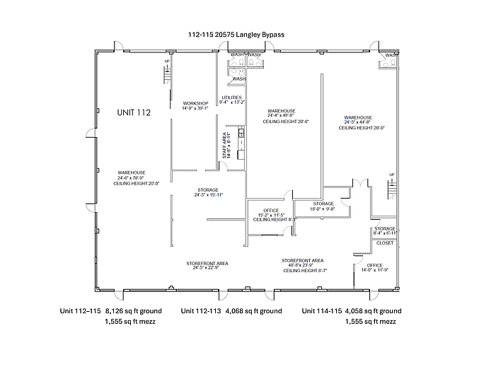 B112-115 - 20577 Langley Bypass, Langley, BC floorplan