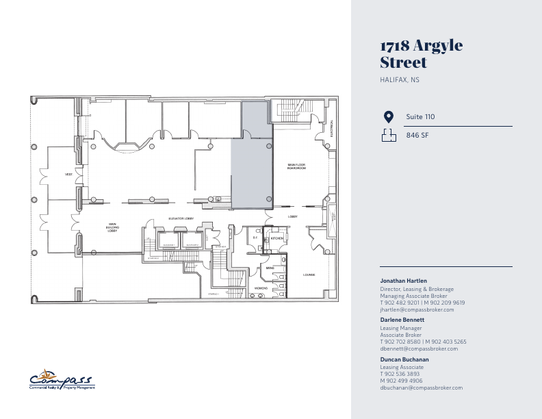 110 - 1718 Argyle Street, Halifax, NS floorplan