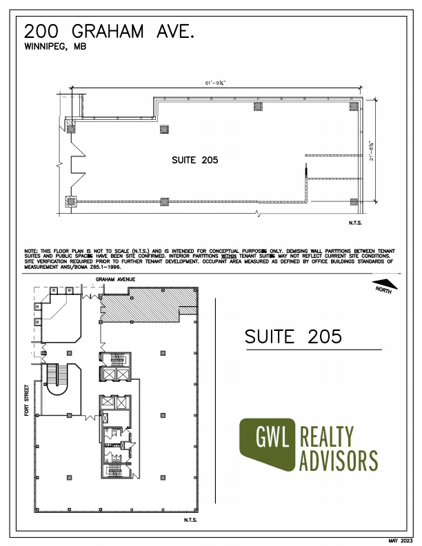 205 - 200 Graham Avenue, Winnipeg, MB floorplan