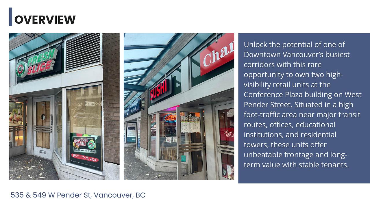 535-549 West Pender Street, Vancouver, BC