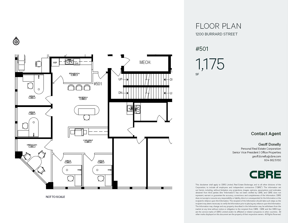 501 - 1200 Burrard St, Vancouver, BC floorplan