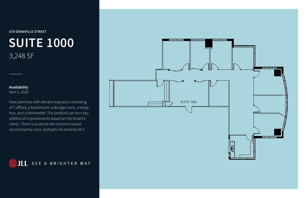 1000 - 570 Granville St, Vancouver, BC floorplan