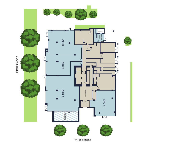 1104 - 1104 Yates Street, Victoria, BC floorplan