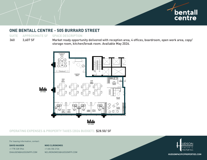360 - 505 Burrard Street, Vancouver, BC floorplan