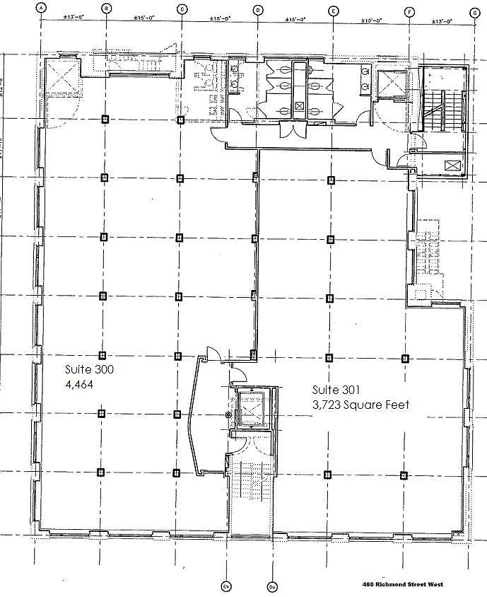 301 - 460 Richmond St W, Toronto, ON floorplan