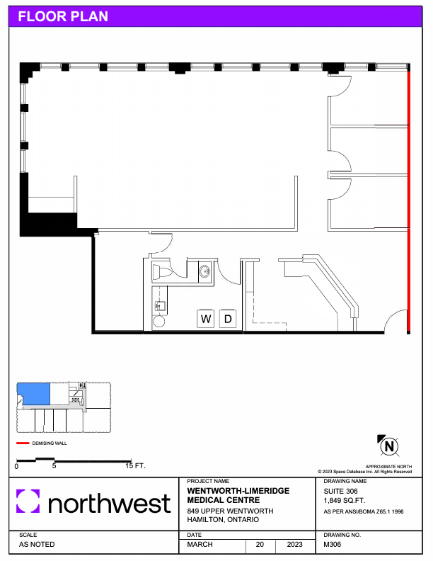 306 - 849 Upper Wentworth Street, Hamilton, ON floorplan