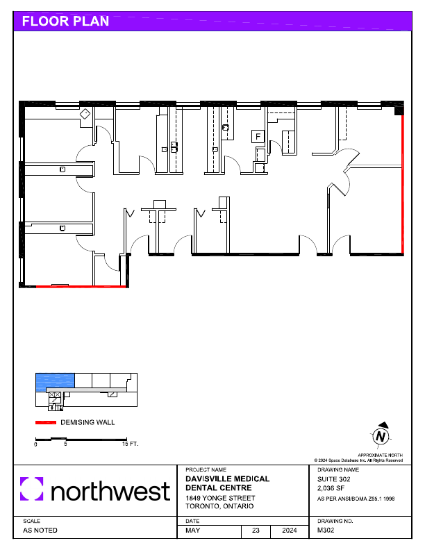 302 - 1849 Yonge St, Toronto, ON floorplan