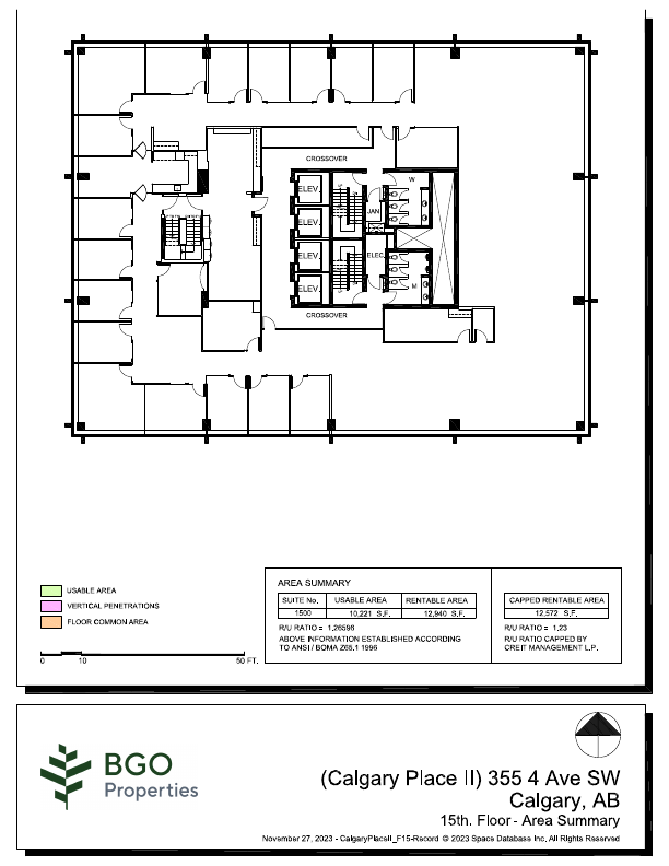 1500 - 400-355 4 Avenue Southwest, Calgary, AB floorplan