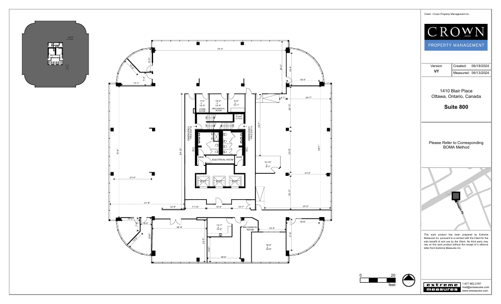 800 - 1410 Blair Towers Place, Ottawa, ON floorplan