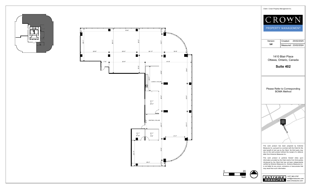 402 - 1410 Blair Towers Place, Ottawa, ON floorplan