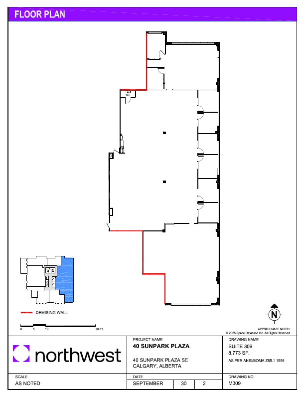 309 - 40 Sunpark Plaza SE, Calgary, AB floorplan