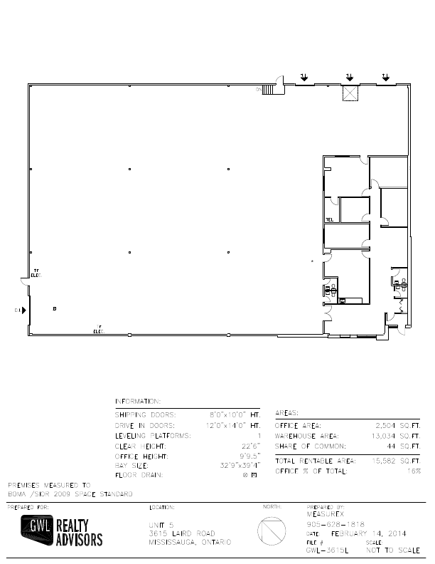 5-3615 - 3495Laird Rd, Mississauga, ON floorplan