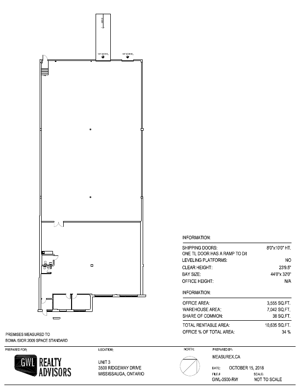 3-3500 - 3755 Laird Road, Mississauga, ON floorplan