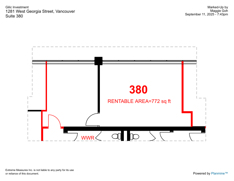 380 - 1281 West Georgia Street, Vancouver, BC floorplan