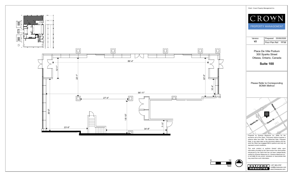100 - 300 Sparks Street, Ottawa, ON floorplan