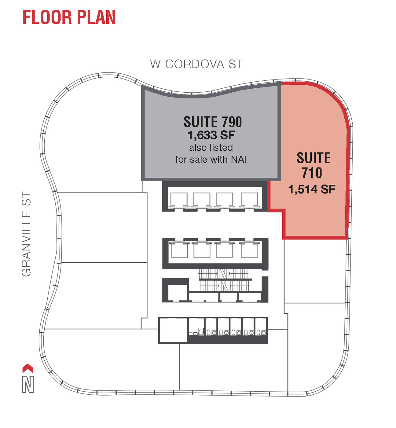 710 - 320 Granville Street, Vancouver, BC floorplan