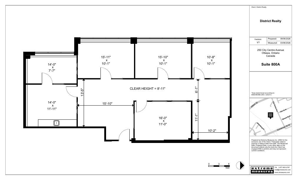 800A - 250 City Centre Avenue, Ottawa, ON floorplan