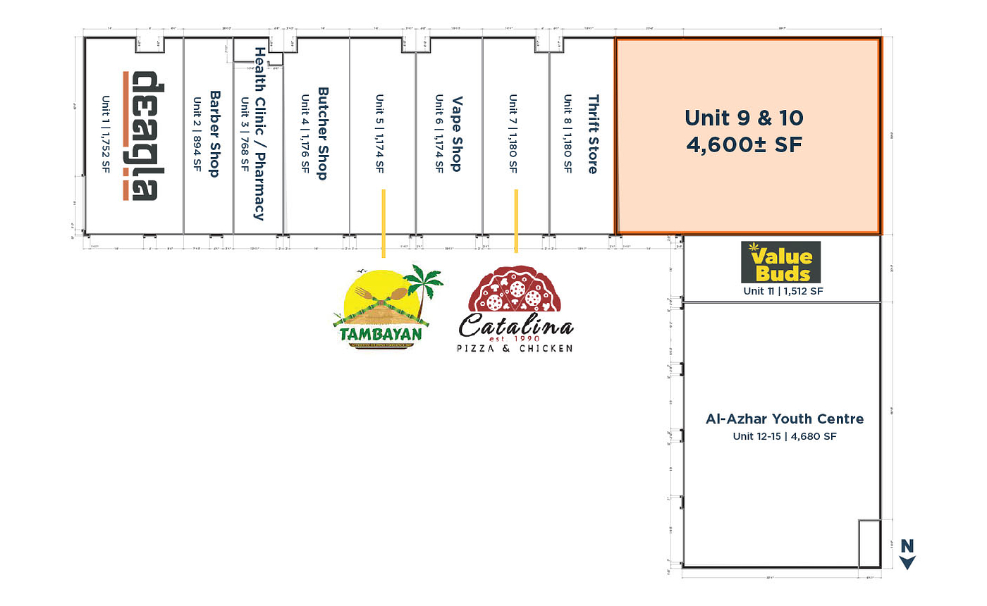9 & 10 - 5147 20 Avenue Southeast, Calgary, AB floorplan