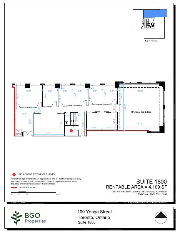 1800 - 100 Yonge Street, Toronto, ON floorplan