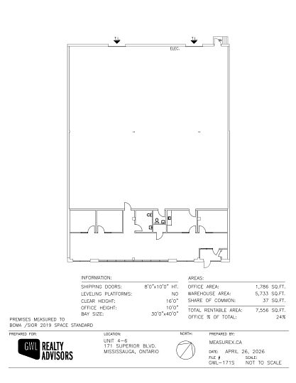 4-6-171 - 425 Superior Boulevard, Mississauga, ON floorplan