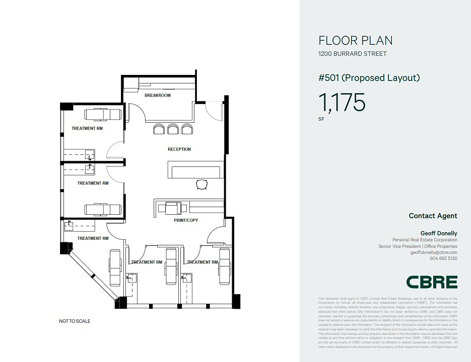 501 - 1200 Burrard Street, Vancouver, BC floorplan