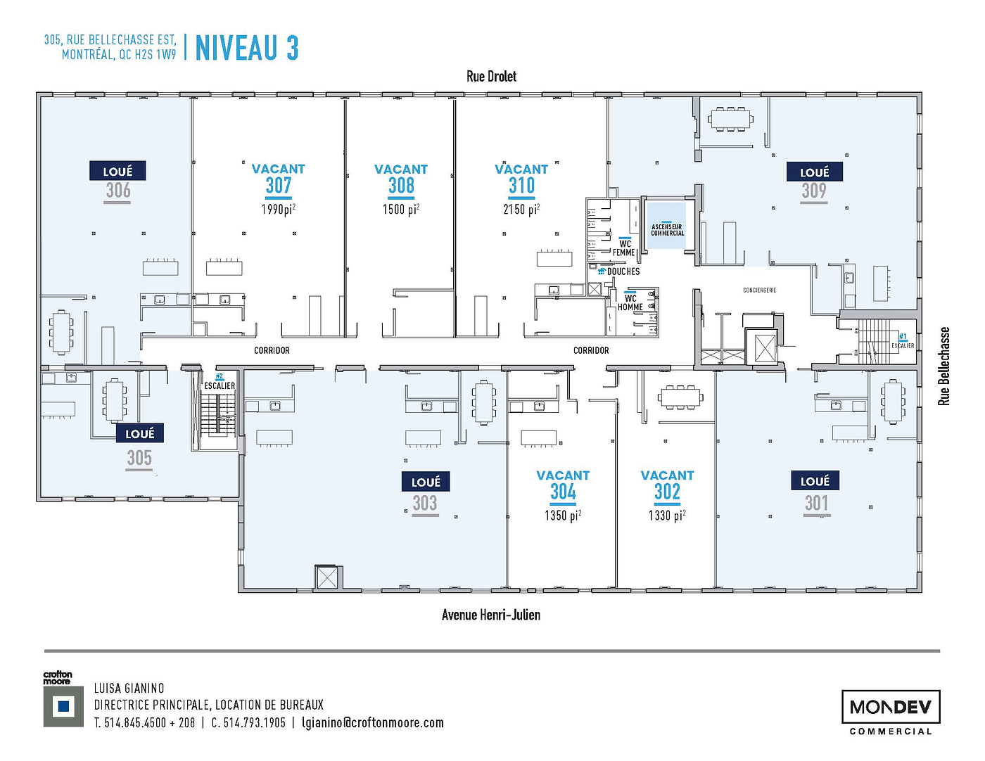 305 Rue de Bellechasse, Montréal, QC floorplan
