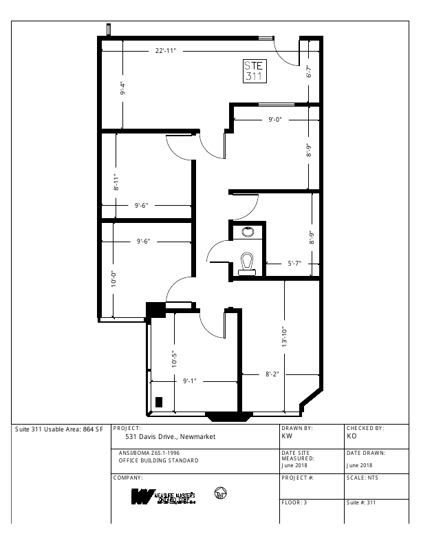 311 - 531 Davis Drive, Newmarket, ON floorplan
