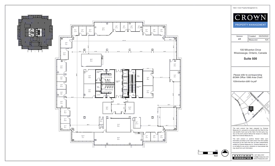 500 - 100 Milverton Drive, Mississauga, ON floorplan