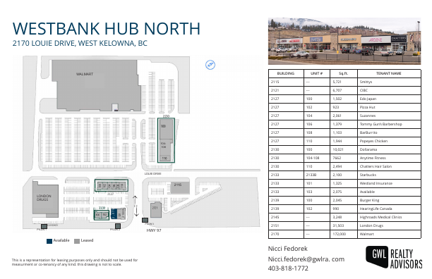 100-2133 - 2130 Louie Drive, Westbank, BC floorplan