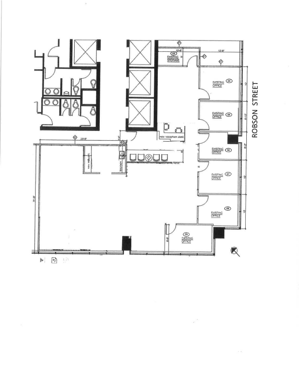 1450 - 605 Robson St, Vancouver, BC floorplan