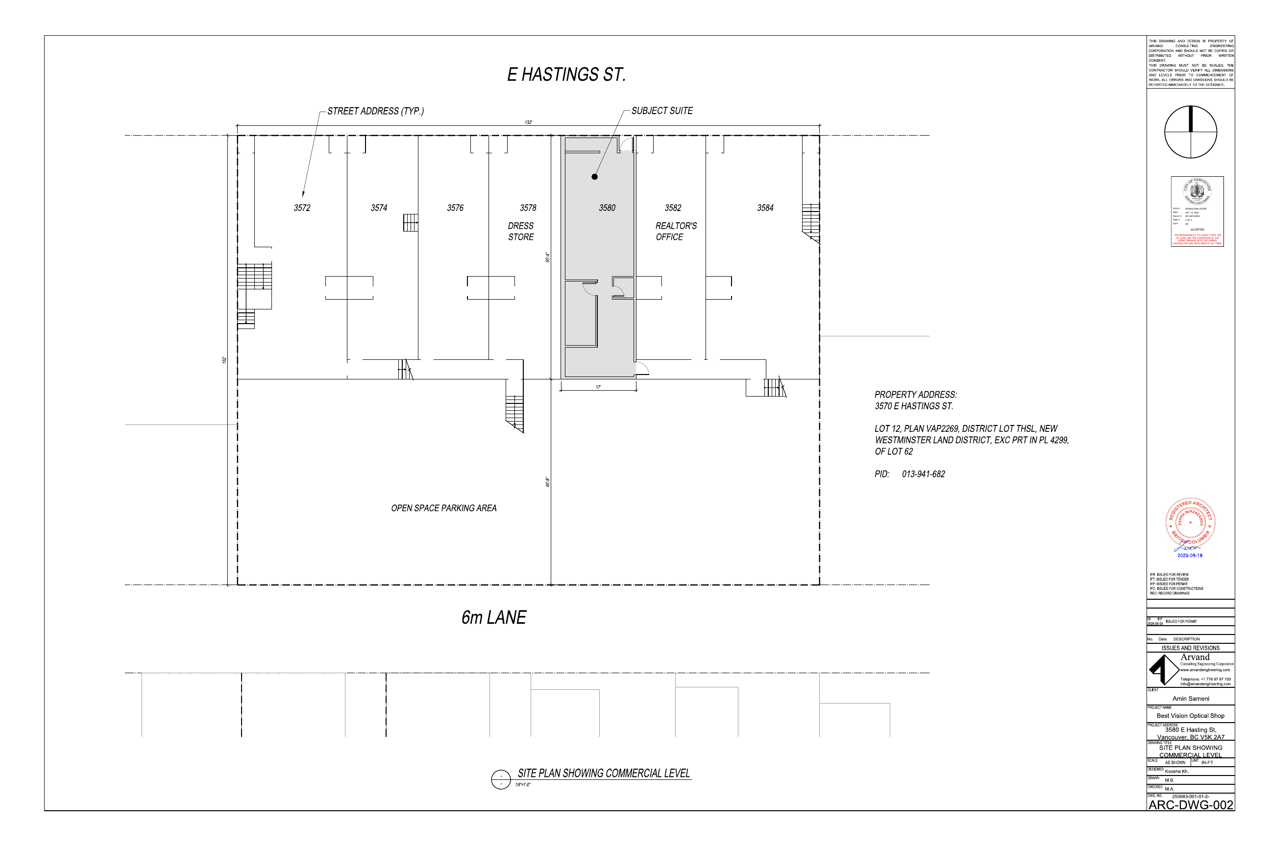 3580 East Hastings Street, Vancouver, BC floorplan