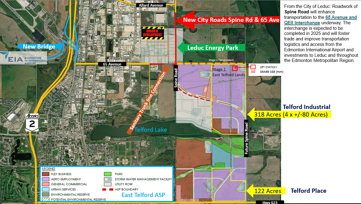 Telford Place Industrial Land, Leduc, AB