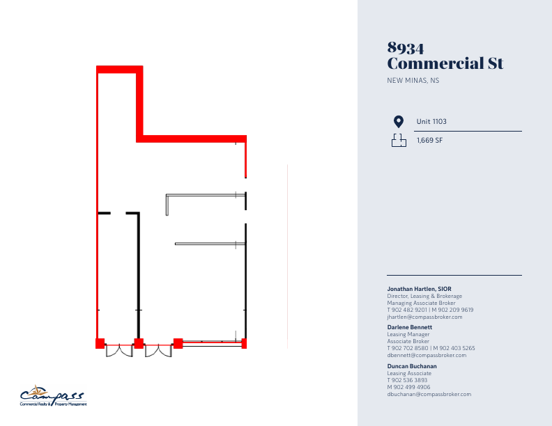 1103 - 8934 Commercial St, New Minas, NS floorplan