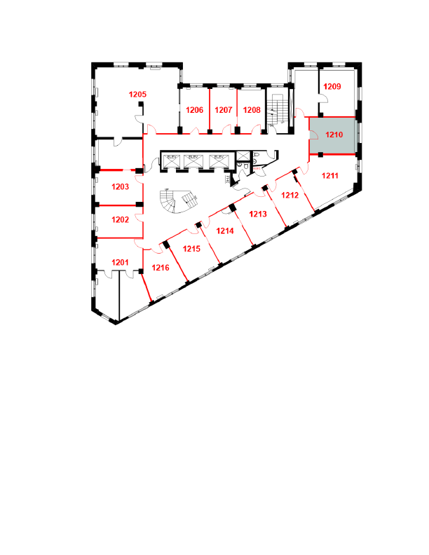 1210 - 207 West Hastings Street, Vancouver, BC floorplan