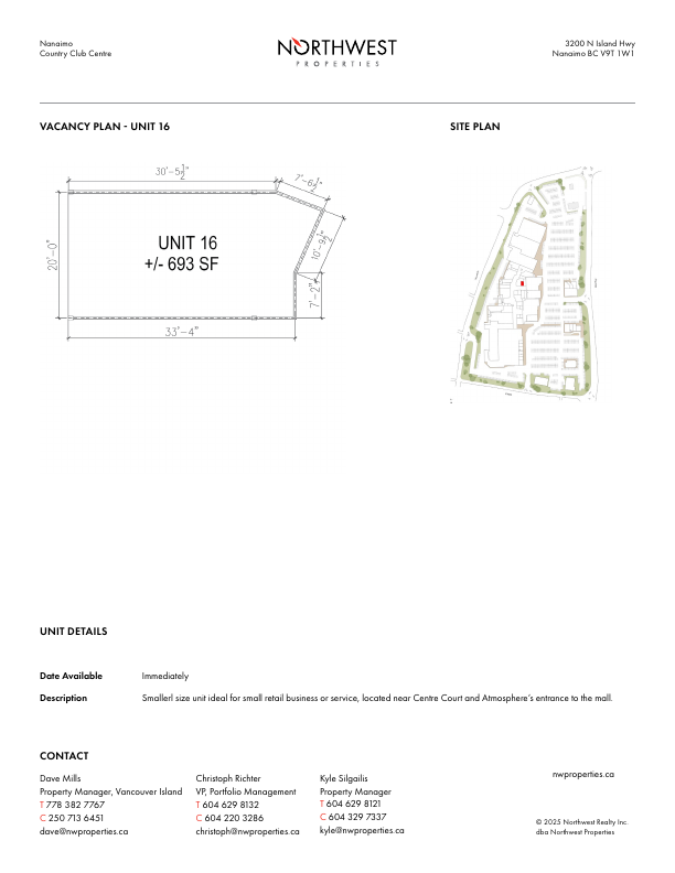 16 - 3200 North Island Highway, Nanaimo, BC floorplan