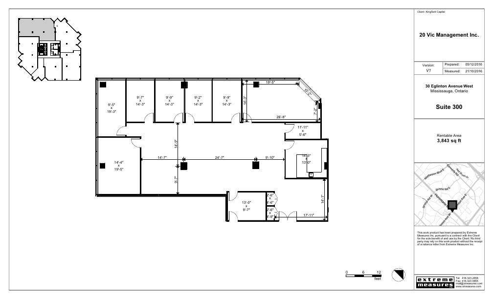 300 - 30 Eglinton Avenue West, Mississauga, ON floorplan