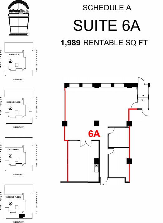 6A - 219D Dufferin Street, Toronto, ON floorplan