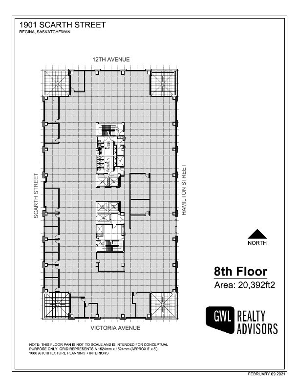 800 - 1901 Scarth Street, Regina, SK floorplan