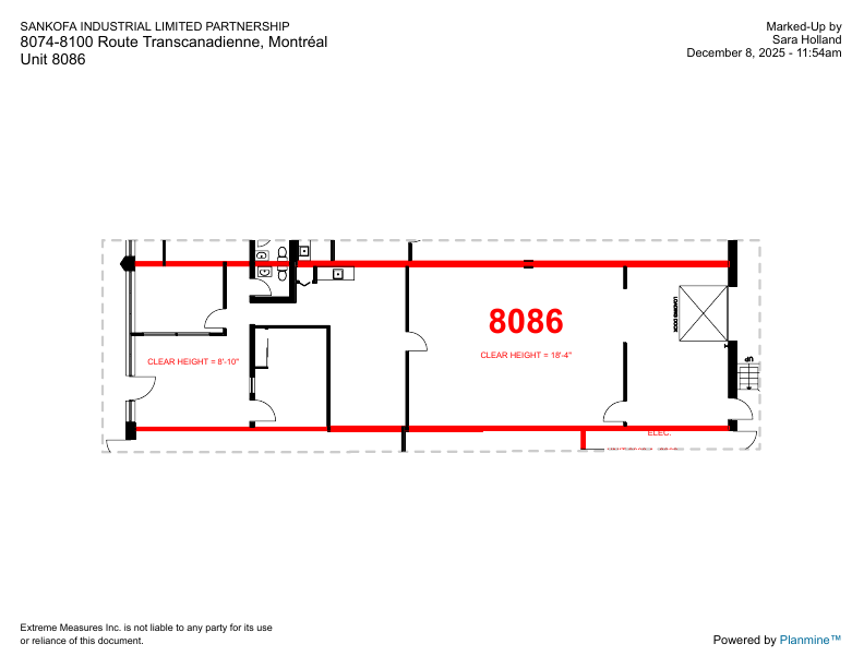 8086 - 8074 Route Transcanadienne, Montréal, QC floorplan