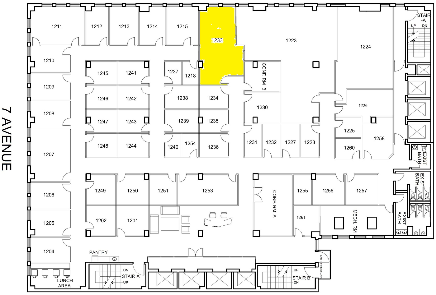 1233 - 469 7th Avenue, New York, NY floorplan